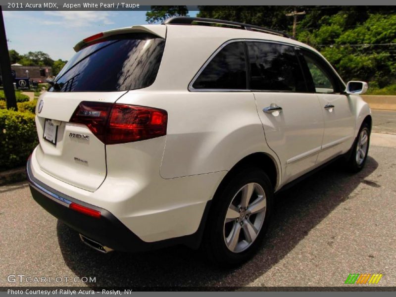 Aspen White Pearl / Taupe 2011 Acura MDX