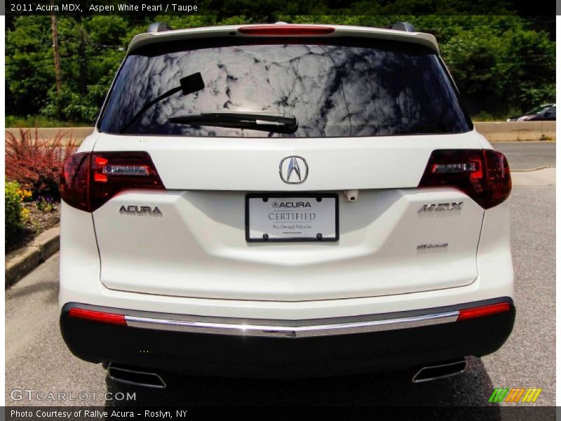 Aspen White Pearl / Taupe 2011 Acura MDX