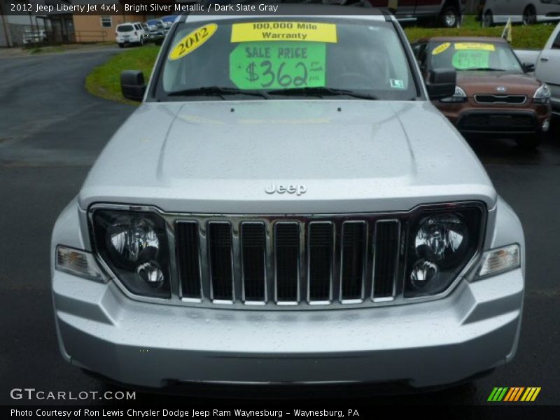 Bright Silver Metallic / Dark Slate Gray 2012 Jeep Liberty Jet 4x4