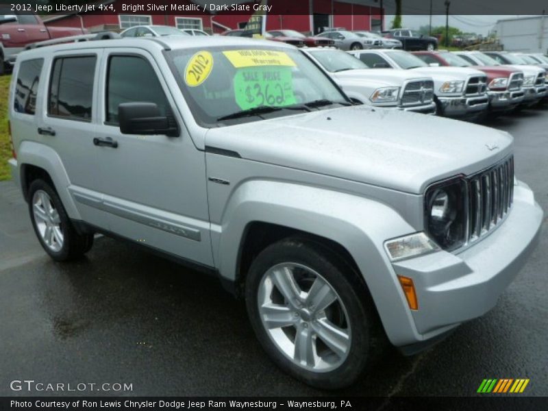 Bright Silver Metallic / Dark Slate Gray 2012 Jeep Liberty Jet 4x4