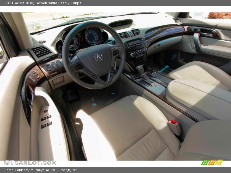 Aspen White Pearl / Taupe 2011 Acura MDX