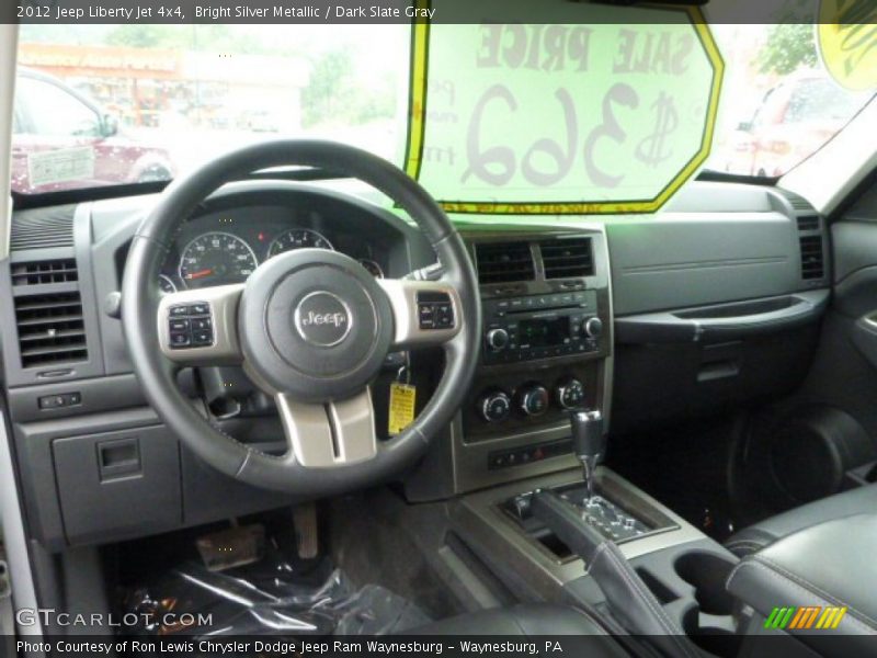 Bright Silver Metallic / Dark Slate Gray 2012 Jeep Liberty Jet 4x4