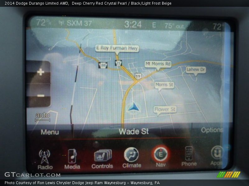 Deep Cherry Red Crystal Pearl / Black/Light Frost Beige 2014 Dodge Durango Limited AWD