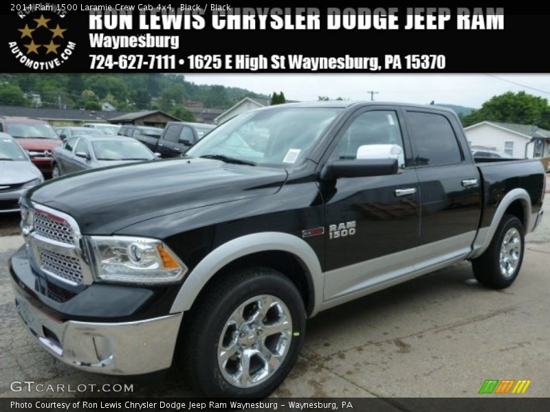 Black / Black 2014 Ram 1500 Laramie Crew Cab 4x4