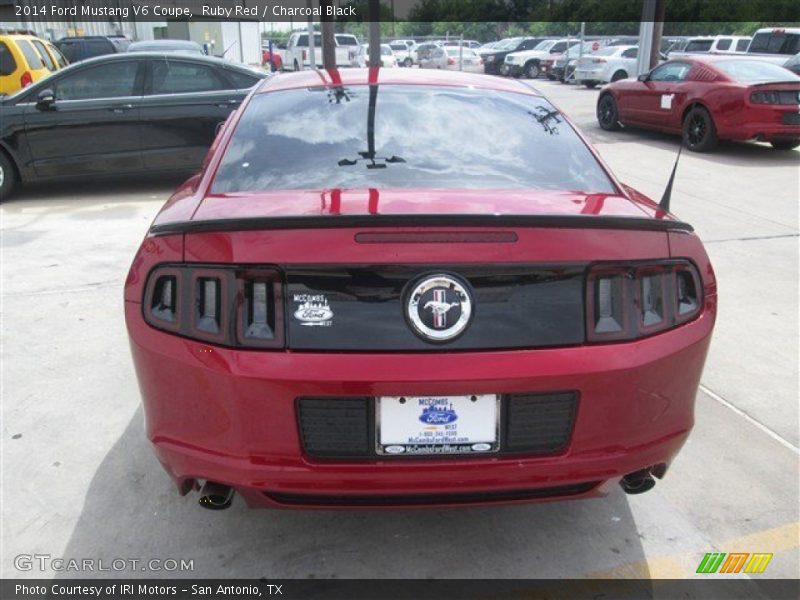 Ruby Red / Charcoal Black 2014 Ford Mustang V6 Coupe