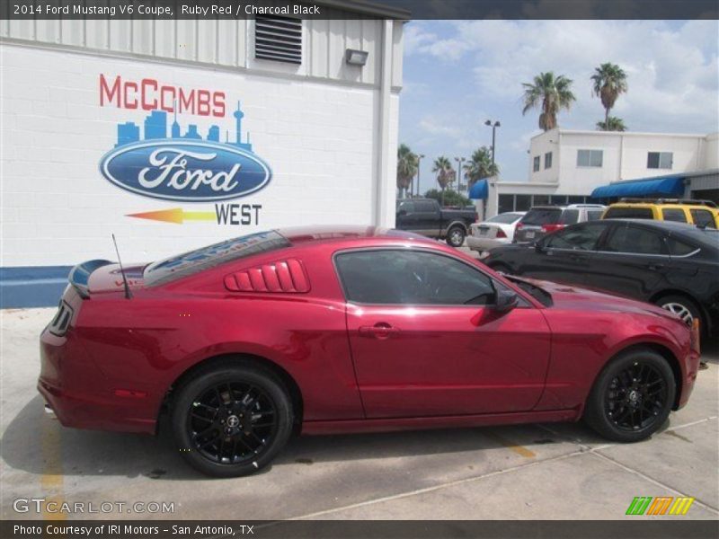 Ruby Red / Charcoal Black 2014 Ford Mustang V6 Coupe