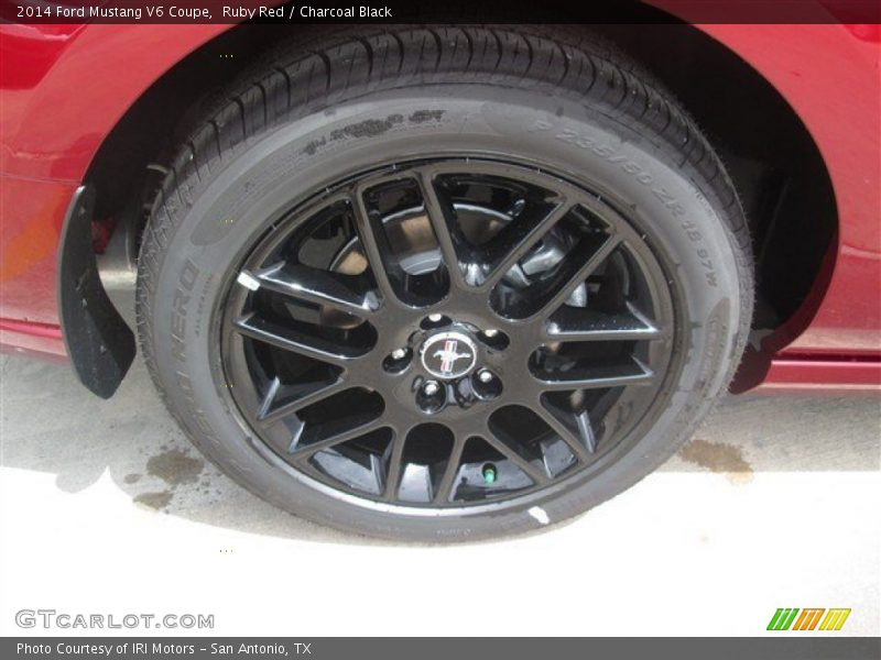 Ruby Red / Charcoal Black 2014 Ford Mustang V6 Coupe