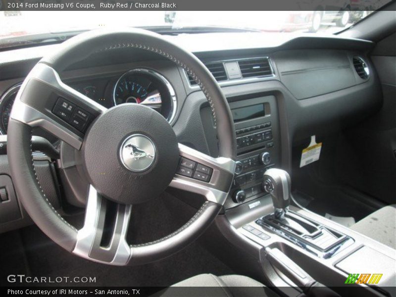 Ruby Red / Charcoal Black 2014 Ford Mustang V6 Coupe