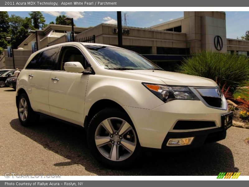 Aspen White Pearl / Parchment 2011 Acura MDX Technology