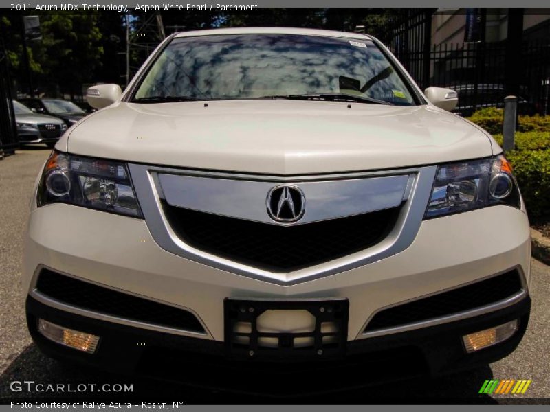 Aspen White Pearl / Parchment 2011 Acura MDX Technology