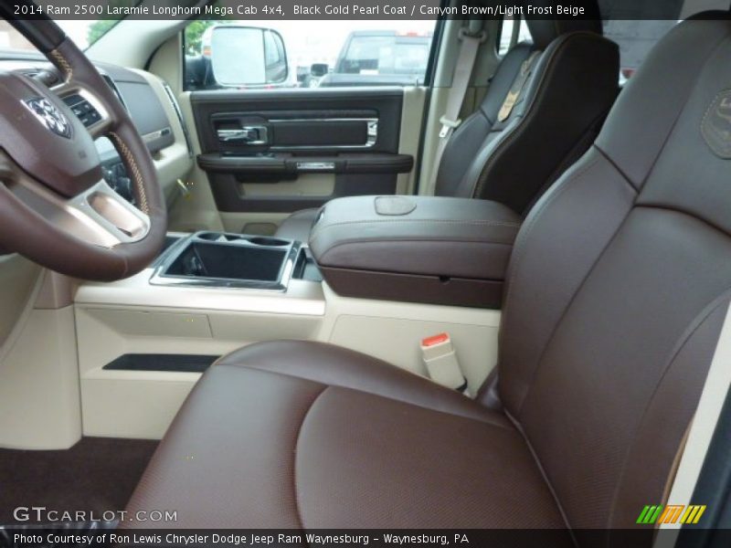 Black Gold Pearl Coat / Canyon Brown/Light Frost Beige 2014 Ram 2500 Laramie Longhorn Mega Cab 4x4