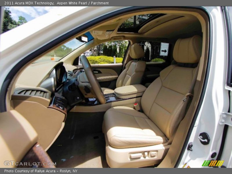 Aspen White Pearl / Parchment 2011 Acura MDX Technology