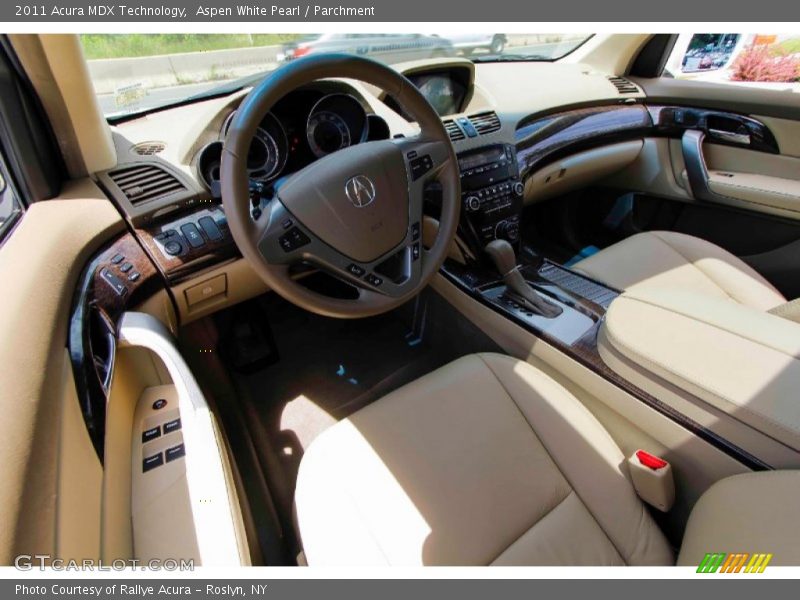 Aspen White Pearl / Parchment 2011 Acura MDX Technology