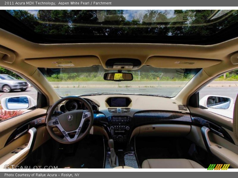 Aspen White Pearl / Parchment 2011 Acura MDX Technology