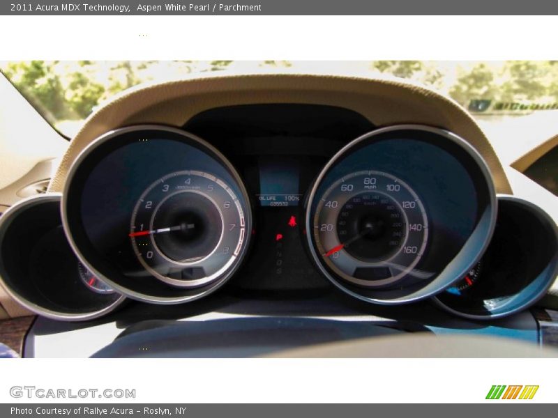 Aspen White Pearl / Parchment 2011 Acura MDX Technology
