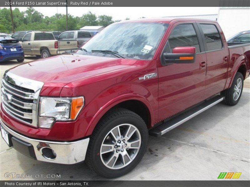 Ruby Red / Pale Adobe 2014 Ford F150 Lariat SuperCrew