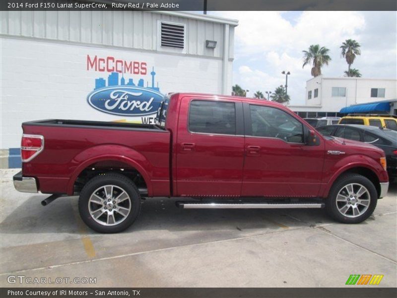 Ruby Red / Pale Adobe 2014 Ford F150 Lariat SuperCrew