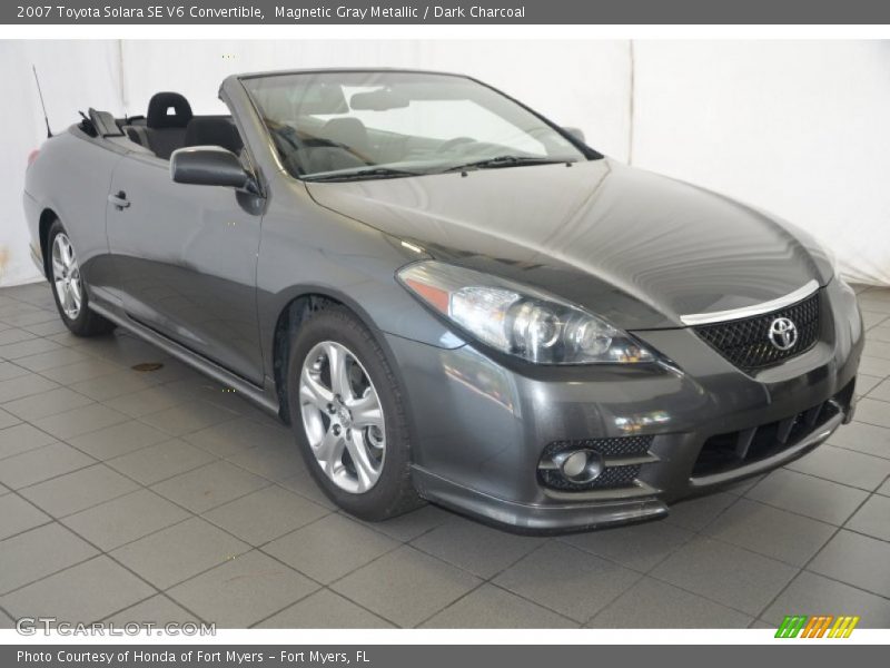 Magnetic Gray Metallic / Dark Charcoal 2007 Toyota Solara SE V6 Convertible