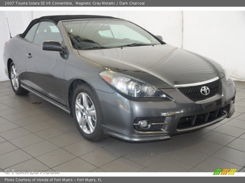 Magnetic Gray Metallic / Dark Charcoal 2007 Toyota Solara SE V6 Convertible