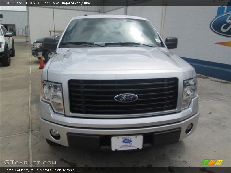 Ingot Silver / Black 2014 Ford F150 STX SuperCrew