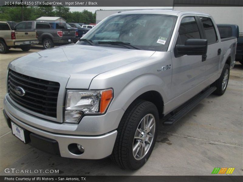 Ingot Silver / Black 2014 Ford F150 STX SuperCrew