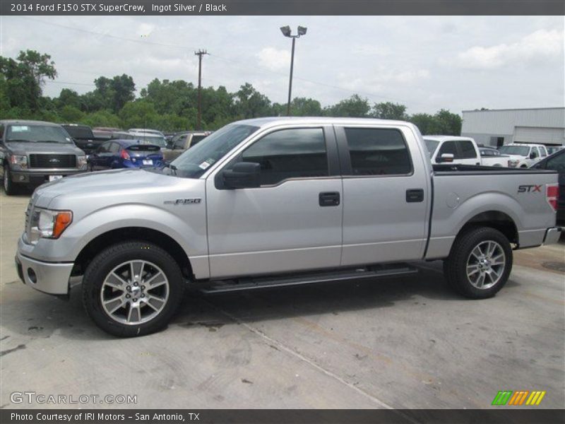 Ingot Silver / Black 2014 Ford F150 STX SuperCrew