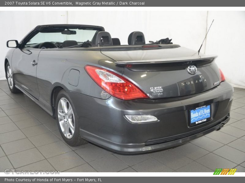 Magnetic Gray Metallic / Dark Charcoal 2007 Toyota Solara SE V6 Convertible