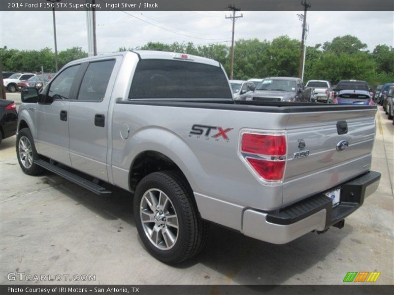 Ingot Silver / Black 2014 Ford F150 STX SuperCrew