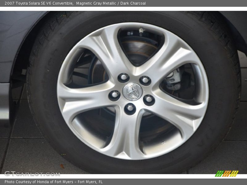 Magnetic Gray Metallic / Dark Charcoal 2007 Toyota Solara SE V6 Convertible