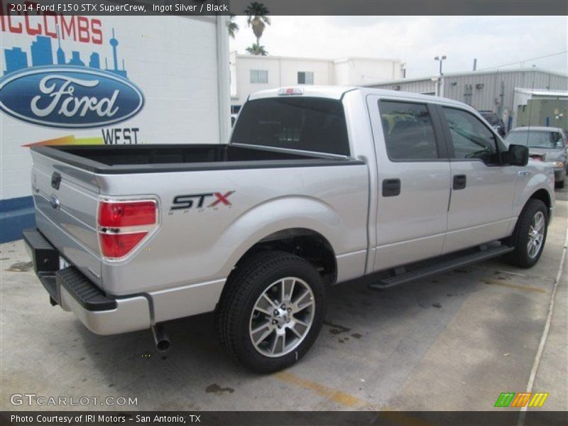 Ingot Silver / Black 2014 Ford F150 STX SuperCrew