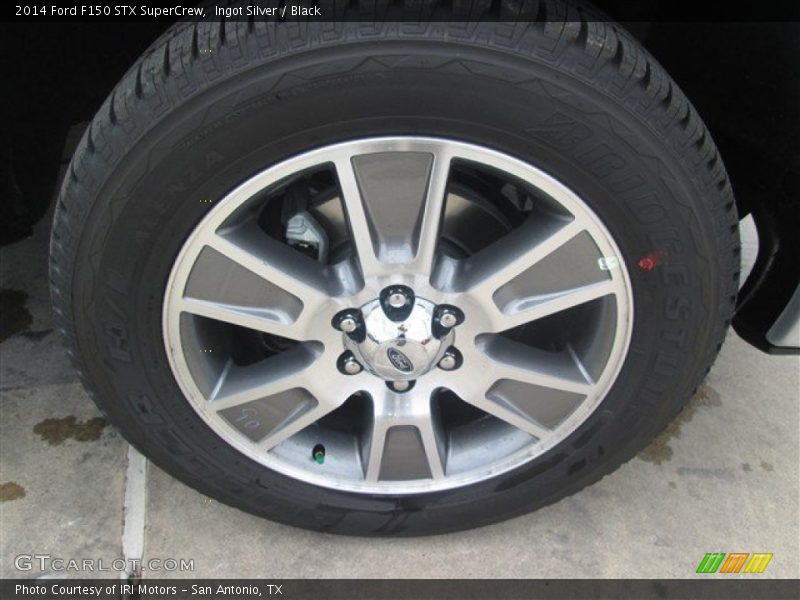 Ingot Silver / Black 2014 Ford F150 STX SuperCrew