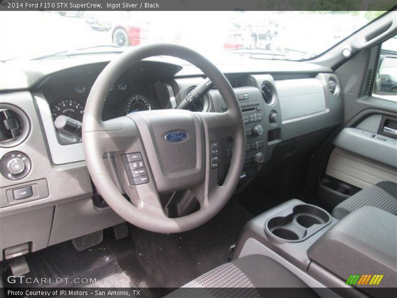 Ingot Silver / Black 2014 Ford F150 STX SuperCrew
