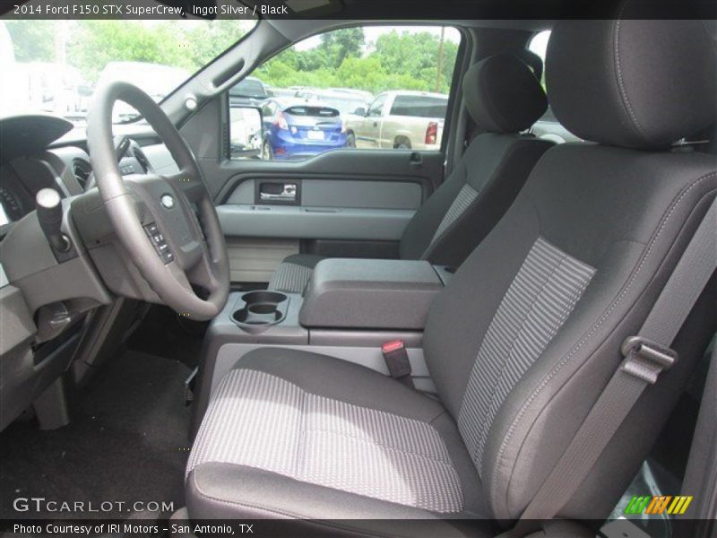 Ingot Silver / Black 2014 Ford F150 STX SuperCrew