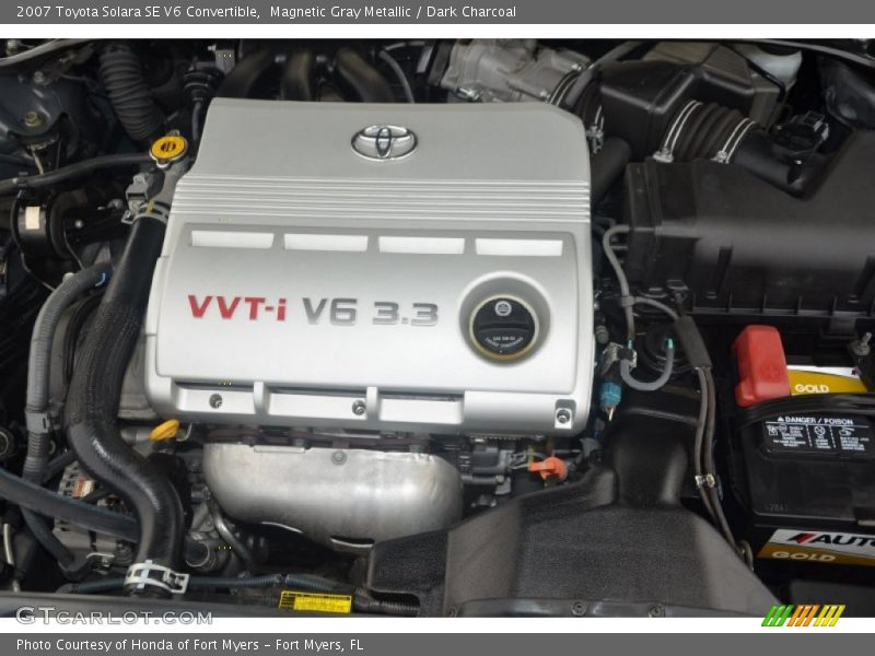 Magnetic Gray Metallic / Dark Charcoal 2007 Toyota Solara SE V6 Convertible