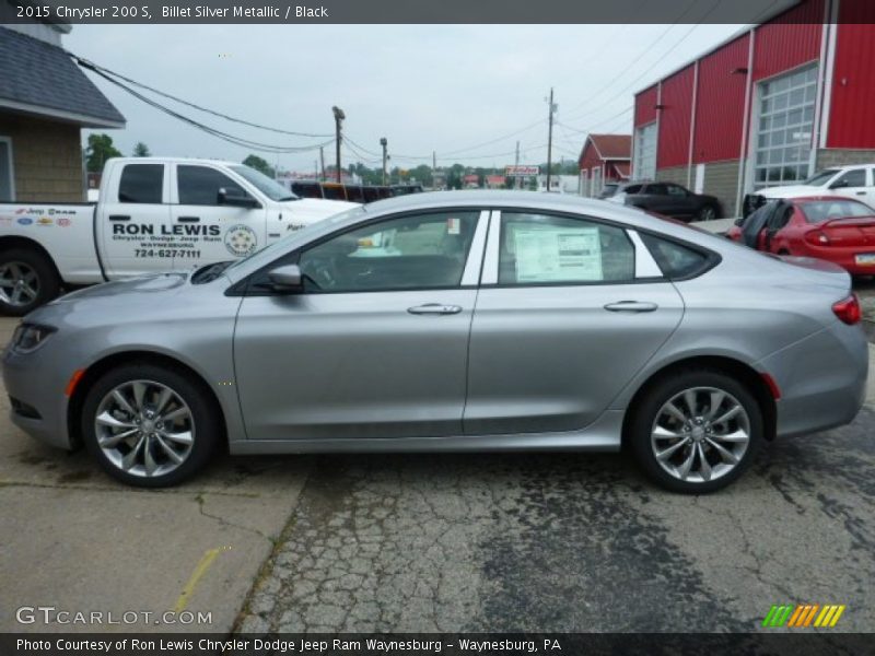 Billet Silver Metallic / Black 2015 Chrysler 200 S