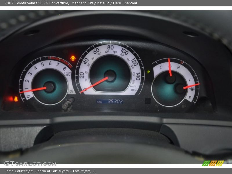 Magnetic Gray Metallic / Dark Charcoal 2007 Toyota Solara SE V6 Convertible