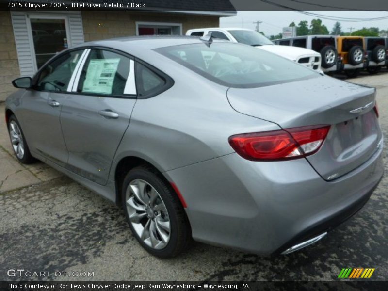 Billet Silver Metallic / Black 2015 Chrysler 200 S