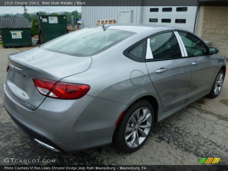 Billet Silver Metallic / Black 2015 Chrysler 200 S