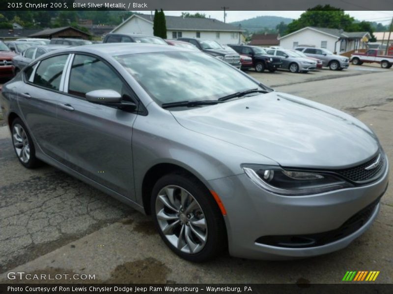 Billet Silver Metallic / Black 2015 Chrysler 200 S