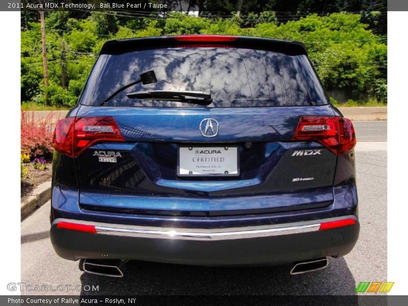 Bali Blue Pearl / Taupe 2011 Acura MDX Technology