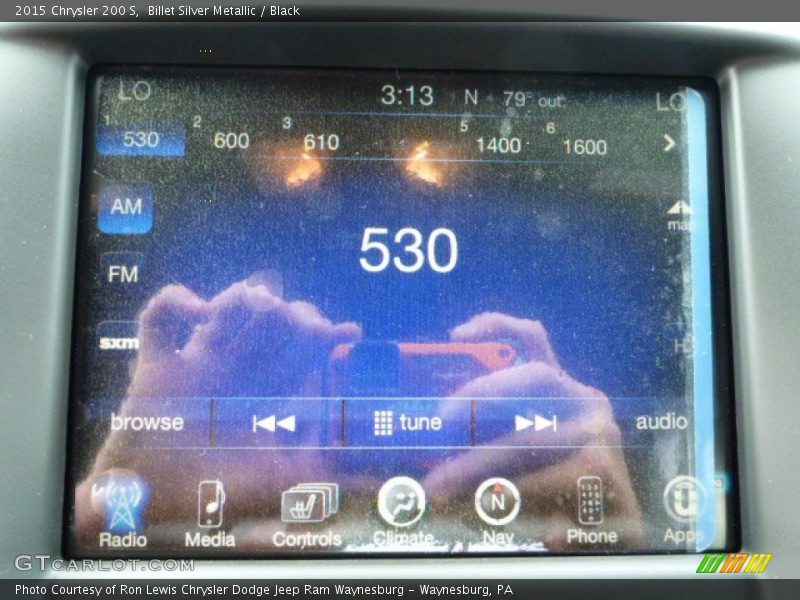 Billet Silver Metallic / Black 2015 Chrysler 200 S
