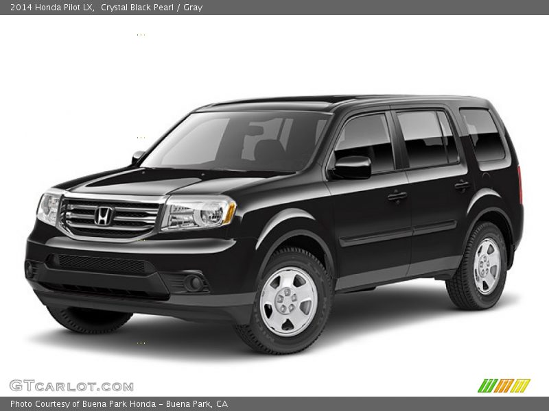 Crystal Black Pearl / Gray 2014 Honda Pilot LX