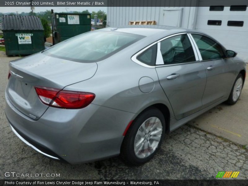 Billet Silver Metallic / Black 2015 Chrysler 200 Limited