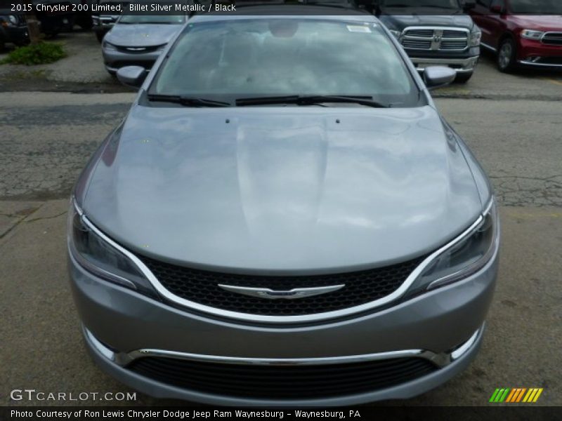 Billet Silver Metallic / Black 2015 Chrysler 200 Limited