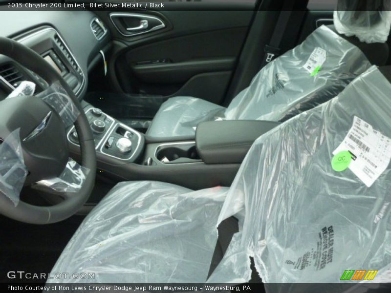 Billet Silver Metallic / Black 2015 Chrysler 200 Limited