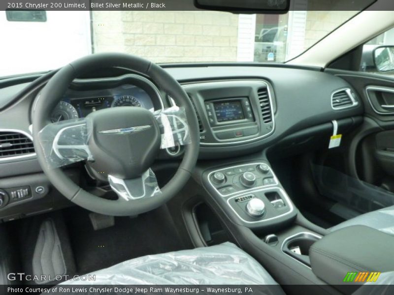 Billet Silver Metallic / Black 2015 Chrysler 200 Limited