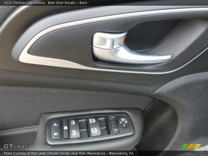 Billet Silver Metallic / Black 2015 Chrysler 200 Limited