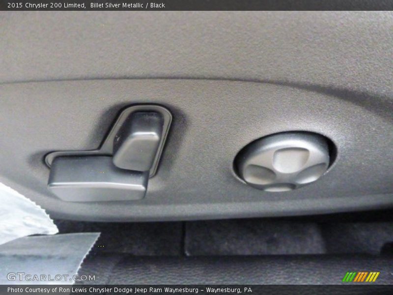 Billet Silver Metallic / Black 2015 Chrysler 200 Limited