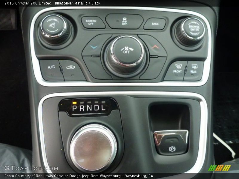 Billet Silver Metallic / Black 2015 Chrysler 200 Limited
