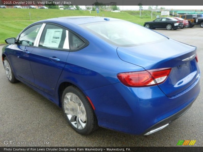 Vivid Blue Pearl / Black 2015 Chrysler 200 S